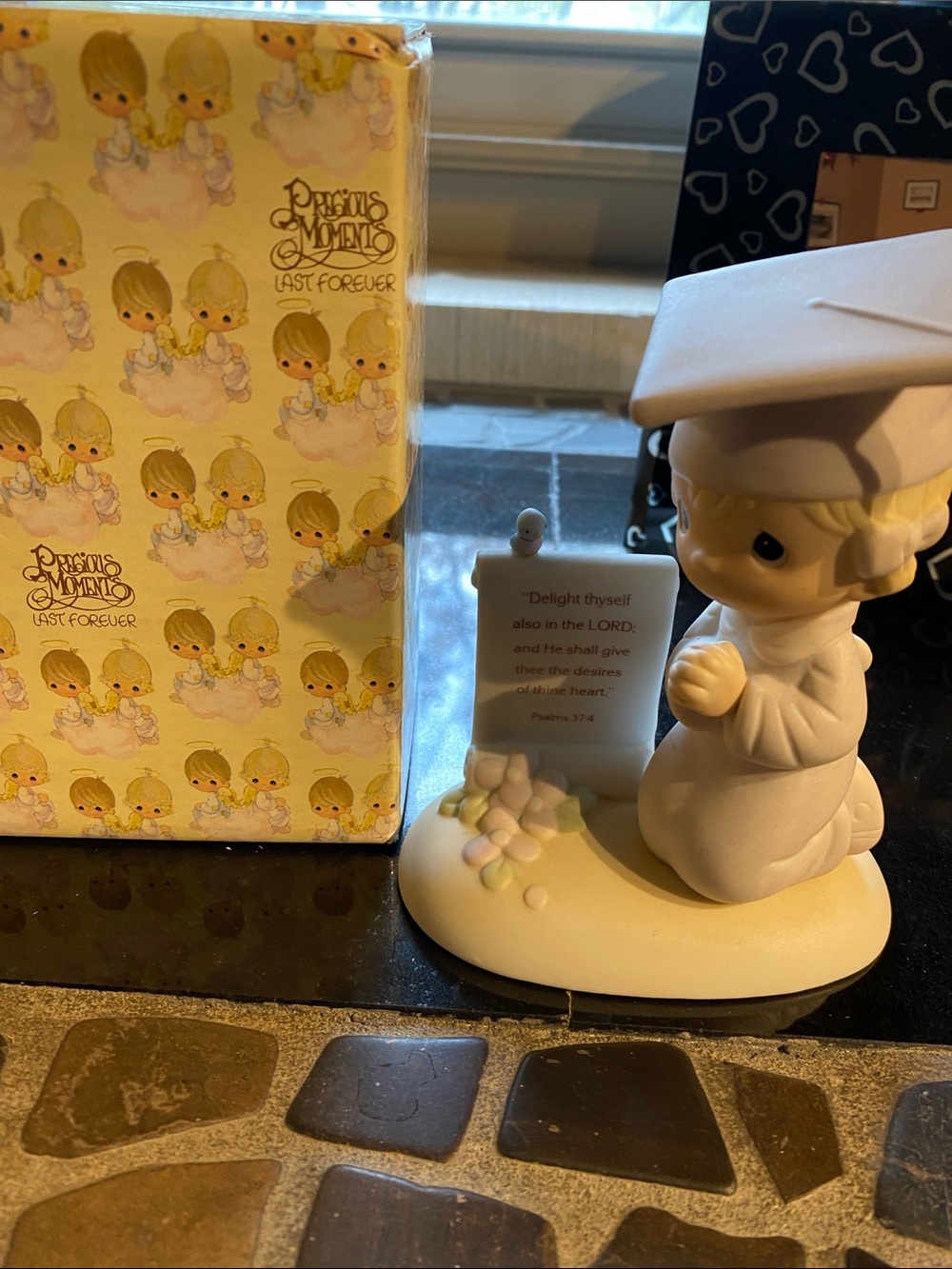 Precious Moments Cream & Pink Graduation Figurine